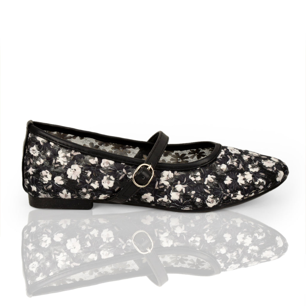 Floral Sheer Mary Jane