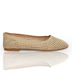 Natural Mesh Ballet Flat