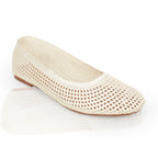 Natural Mesh Ballet Flat