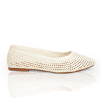 Natural Mesh Ballet Flat