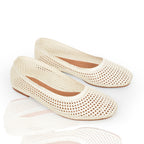 Natural Mesh Ballet Flat