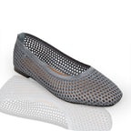 Natural Mesh Ballet Flat