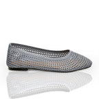 Natural Mesh Ballet Flat