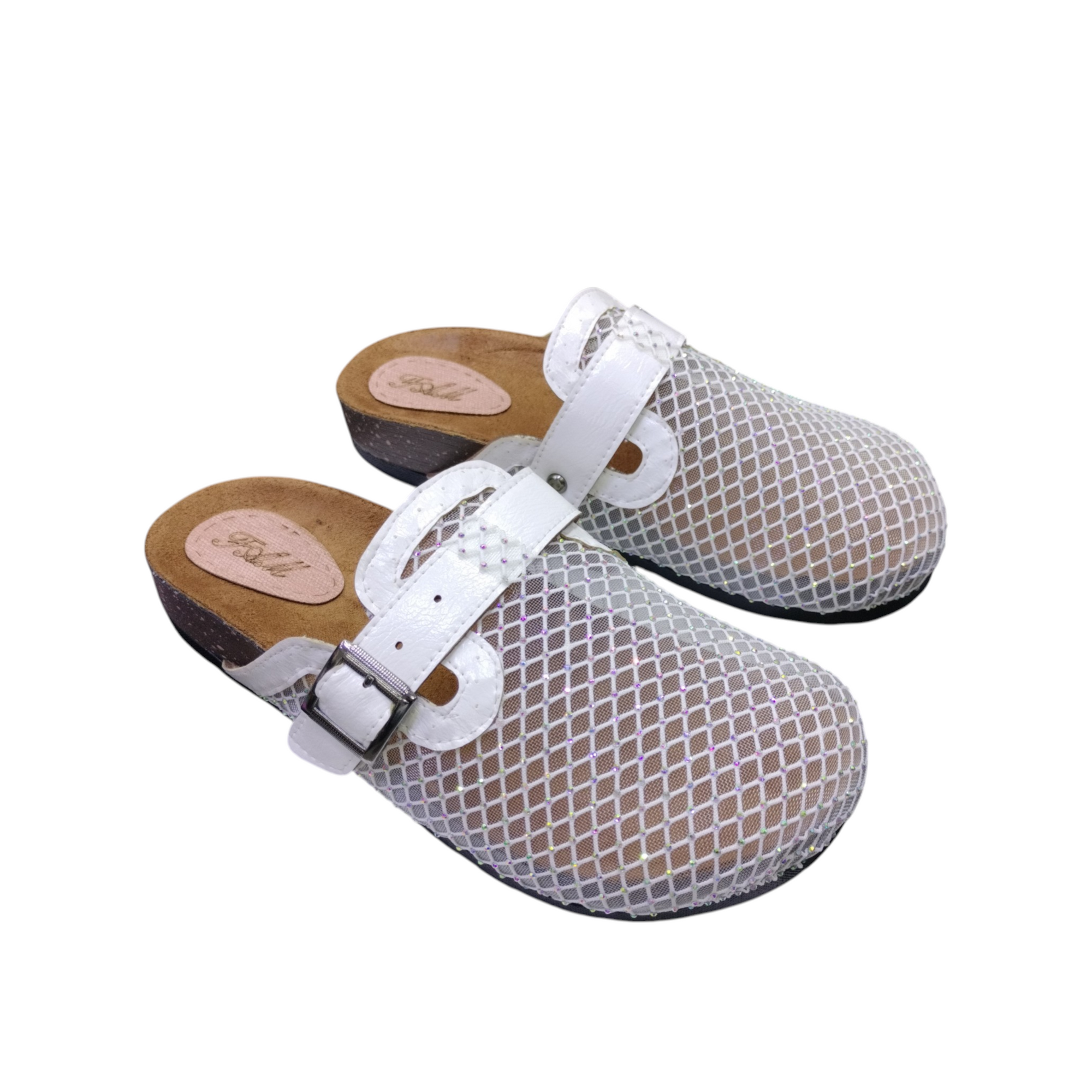 Midnight Sparkle Buckle Mule