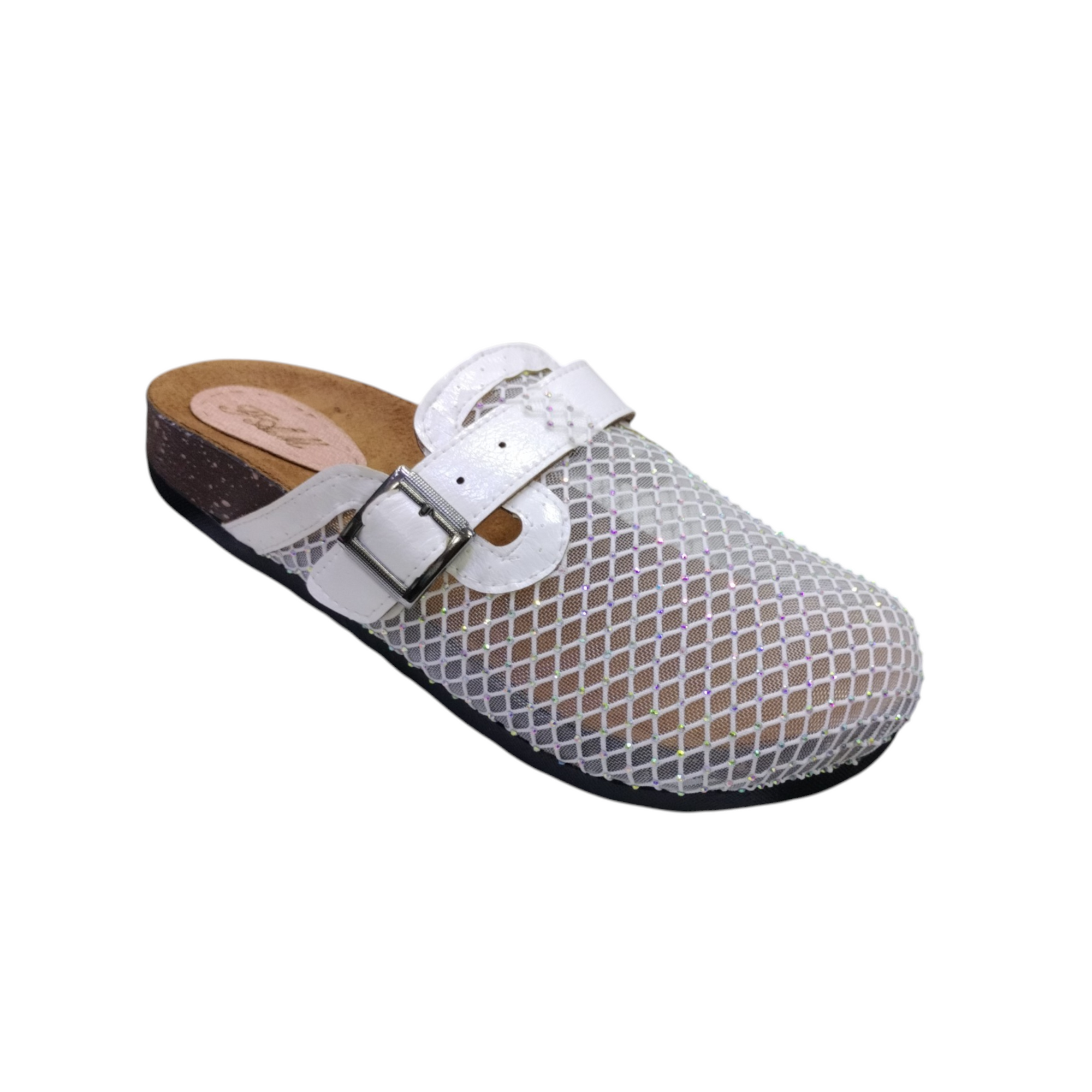 Midnight Sparkle Buckle Mule
